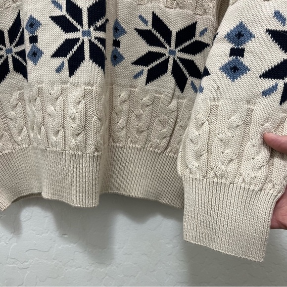 Vintage 90s Men’s Croft & Borrow Crewneck Knitted Sweater - Picture 2 of 5